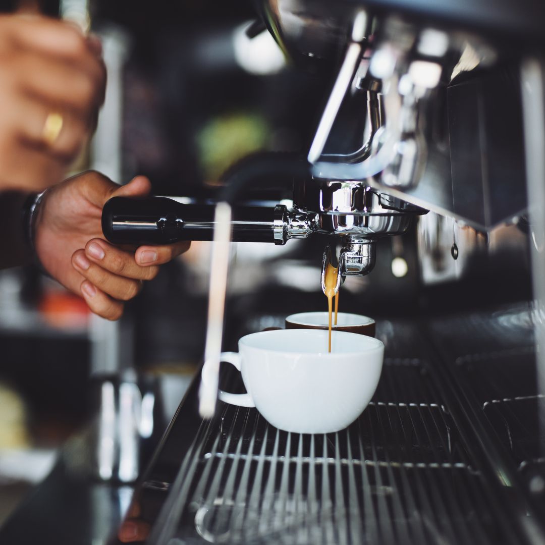 Kaffee aus Espressomaschine