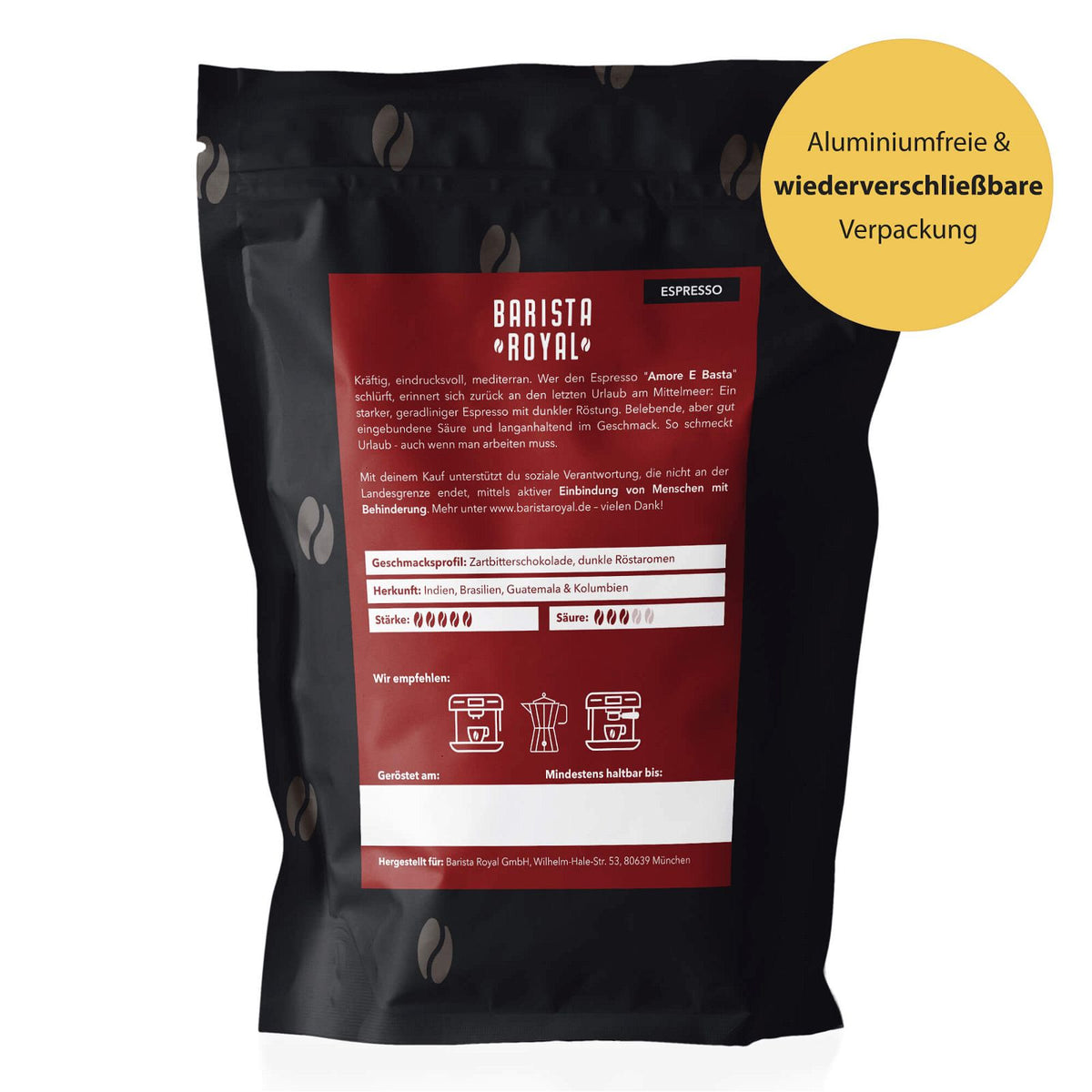 Amore E Basta (Espresso) - Barista Royal GmbH - Amore E Basta (Espresso) - Amore E Basta (Espresso) - Barista Royal GmbH
