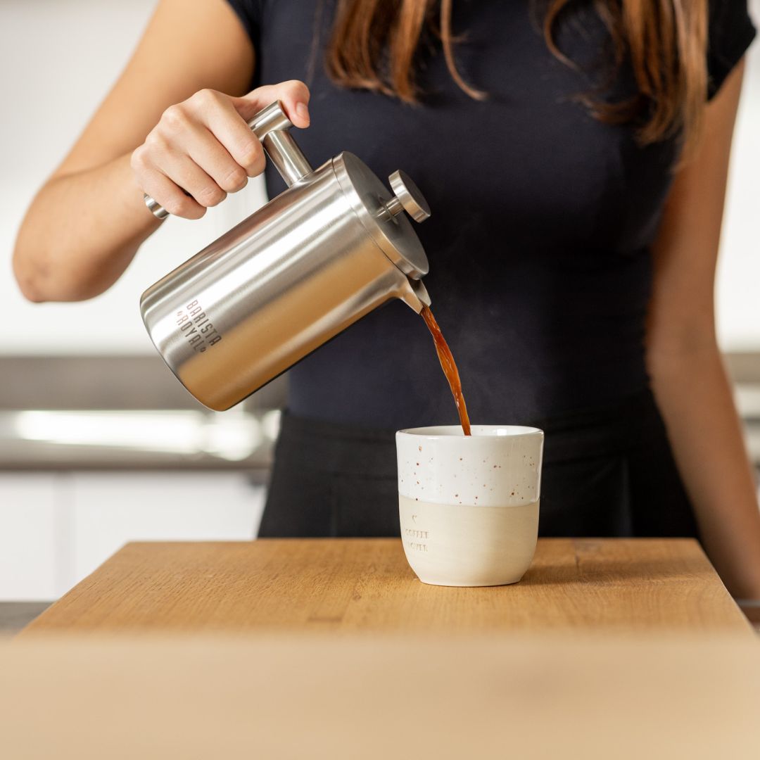 French Press Kaffee zubereiten