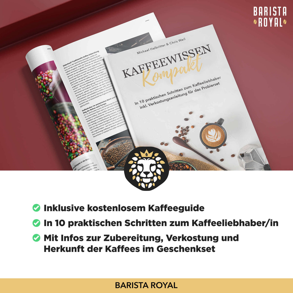 Premium Kaffee Geschenk inkl. Kaffeemagazin (4 x 250g) - Barista Royal GmbH - Premium Kaffee Geschenk inkl. Kaffeemagazin (4 x 250g) - Barista Royal GmbH